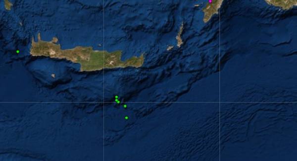 Σεισμός 4,6 Ρίχτερ σε θαλάσσιο χώρο νότια της Κρήτης