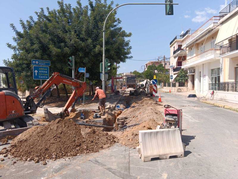 Αντικατάσταση του δικτύου ύδρευσης στην οδό Λακωνικής
