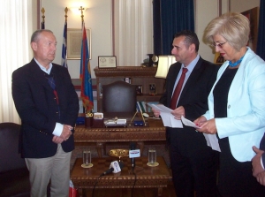 Ο πρέσβης της Σλοβακίας στο Δημαρχείο Καλαμάτας