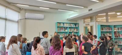 Μαθητές από τη Σπάρτη στη Δημόσια Κεντρική Βιβλιοθήκη Καλαμάτας