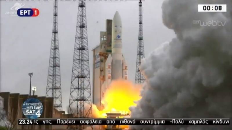 Εκτοξεύτηκε με απόλυτη επιτυχία ο ελληνικός δορυφόρος Hellas Sat 4 (Βίντεο)