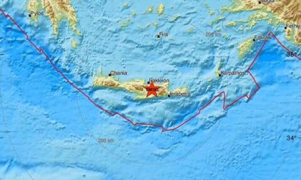 Νέος σεισμός στην Κρήτη, με επίκεντρο στο Αρκαλοχώρι