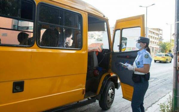 Εντατικοί έλεγχοι της τροχαίας σε σχολικά λεωφορεία