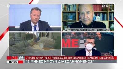 Γρηγοράκος: &quot;Έμεινα διασωληνωμένος δύο μήνες - Ήμουν ένα σακί&quot; (βίντεο)