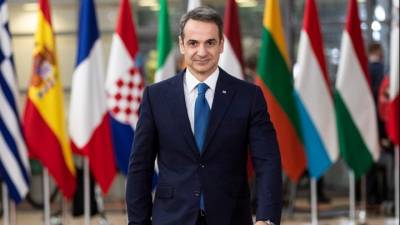 Στις Βρυξελλες για τη συνεδρίαση του Ευρωπαϊκού Συμβουλίου ο πρωθυπουργός Κ. Μητσοτάκης