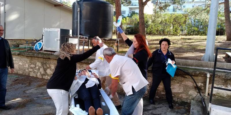 Μερική εκκένωση του Νοσοκομείου Κυπαρισσίας λόγω άσκησης για σεισμό και φωτιά (βίντεο-φωτογραφίες)