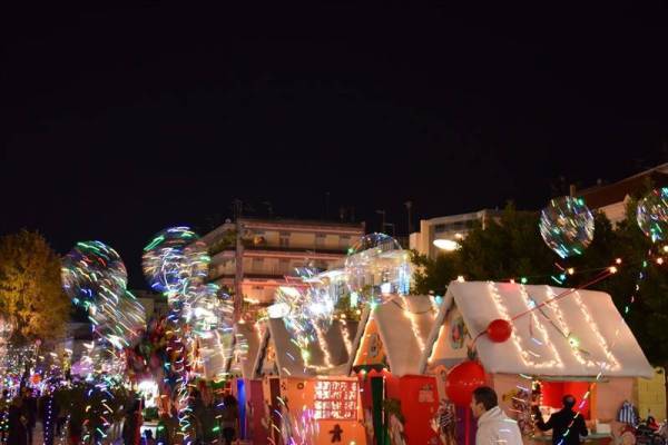 Χριστουγεννιάτικο χωριό στο Πάρκο Σιδηροδρόμων Καλαμάτας