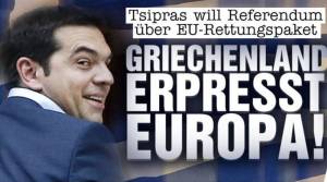 Bild: H Ελλάδα καταφεύγει στο ύστατο μέσο: Εκβιάζει την Ευρώπη! Με ένα δημοψήφισμα!