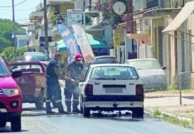 Φωτιά σε αυτοκίνητο στα Φιλιατρά