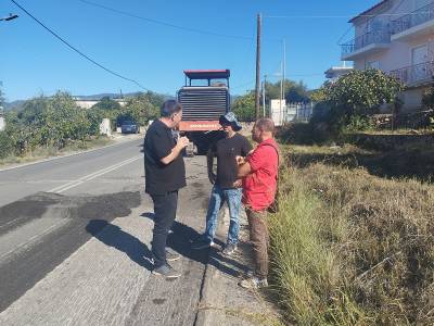 Ξανάρχισαν οι εργασίες στον δρόμο της Μάνης - Από τον κόμβο Φωτεινής έως τη διασταύρωση προς Κιτριές