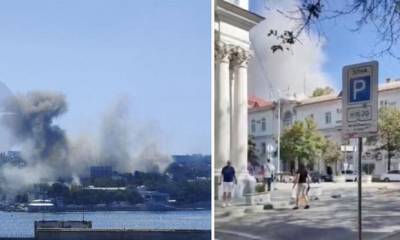 Πόλεμος στην Ουκρανία: Πυραυλικό χτύπημα στο αρχηγείο του ρωσικού στόλου στη Σεβαστούπολη (βίντεο)