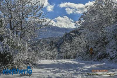 Σε ετοιμότητα για τα χιόνια στον Ταΰγετο (βίντεο)