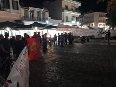 Αντιφασιστική συγκέντρωση χθες στην Καλαμάτα