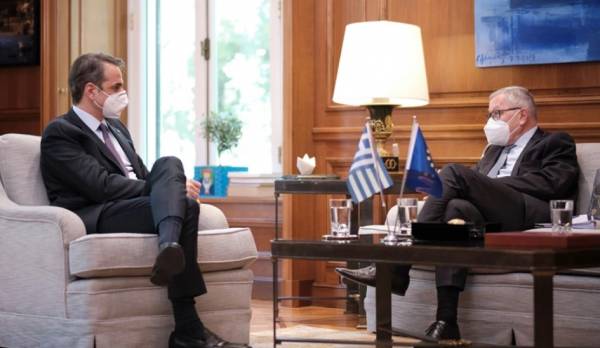 Συνάντηση Μητσοτάκη - Ρέγκλινγκ: Καλό το Σχέδιο Ανάκαμψης της Ελλάδας, «κλειδί» η υλοποίησή του
