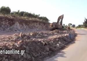 Εργασίες σε εξέλιξη στο Τζάνε - Καλαμάκι (βίντεο)