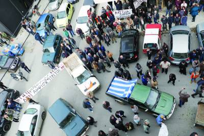 Δυναμική κινητοποίηση Μανιατών κατά των δασικών χαρτών (βίντεο)