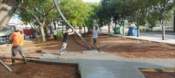Καλαμάτα: Σε εξέλιξη η κατασκευή πάρκου τσέπης στη Λακωνικής