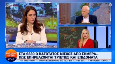 Μιχαηλίδου: Βάσει του νέου κατώτατου μισθού θα δοθεί το δώρο του Πάσχα (Βίντεο)