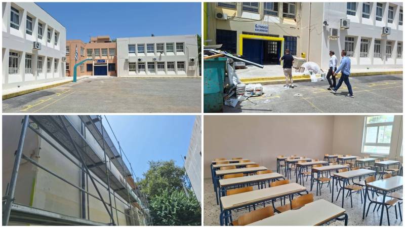 Εργασίες αναβάθμισης και συντήρησης υποδομών σε σχολεία της Καλαμάτας
