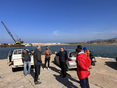 Επίσκεψη Κατρίτση στο αλιευτικό καταφύγιο Μαραθόπολης