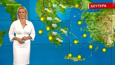 Αίθριος ο καιρός της Δευτέρας - Αναλυτική πρόγνωση (Βίντεο)