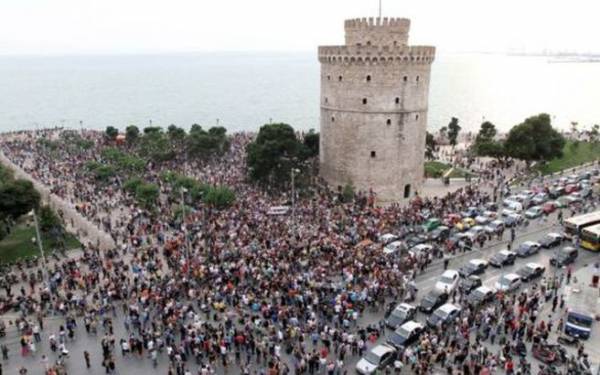 Διαμαρτυρία ενάντια στη σύνοδο κορυφής του ΝΑΤΟ σήμερα στη Θεσσαλονίκη