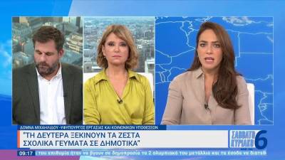 Δ. Μιχαηλίδου: «Τη Δευτέρα ξεκινούν τα ζεστά σχολικά γεύματα σε δημοτικά» (βίντεο)