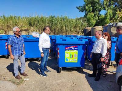 142 νέοι μπλε κάδοι ανακύκλωσης στην Καλαμάτα