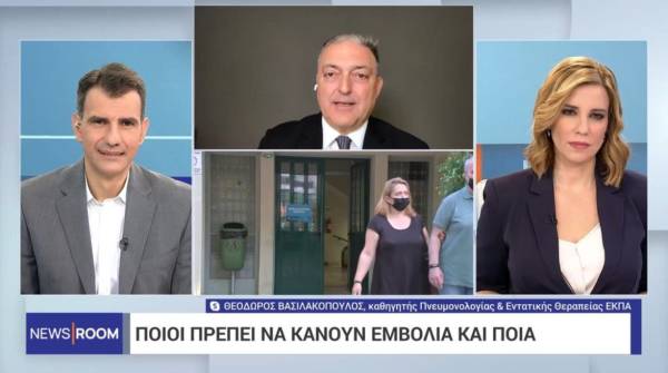 Βασιλακόπουλος: Ποιοι πρέπει να κάνουν εμβόλια και ποια (Βίντεο)