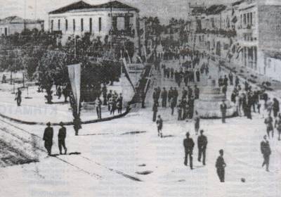 Οδός Σιδηροδρομικού Σταθμού στο μεσοπόλεμο