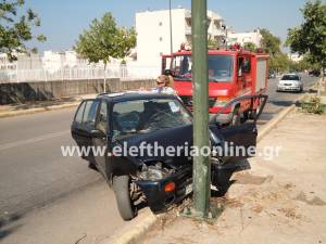 Τροχαίο με τραυματισμό στην οδό Κρήτης στην Καλαμάτα