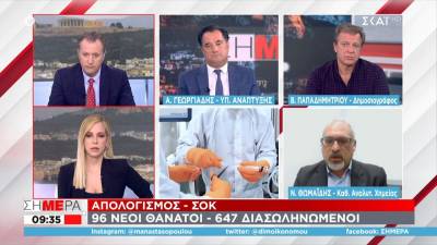 Θωμαΐδης: Τα κρούσματα έχουν σταθεροποιηθεί, το ίδιο και το ιικό φορτίο στα λύματα (Βίντεο)