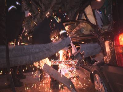 Σοβαρό τροχαίο στην εθνική οδό Κορίνθου-Τριπόλεως (Βίντεο)