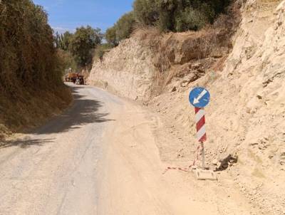 Σε εκκρεμότητα η παρέμβαση στον δρόμο προς Καλλιθέα