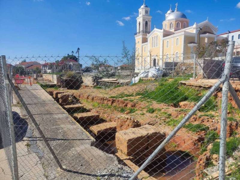 Θα μείνουν στη γωνία τα αρχαία της Υπαπαντής - Κατάχωση μετά την ανασκαφή στη Χρυσοστόμου Θέμελη