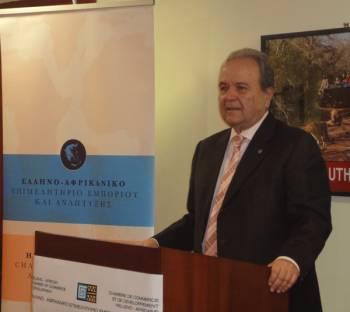 Ο Δ. Μανιατάκης γραμματέας του Ελληνο-Αφρικανικού Επιμελητηρίου