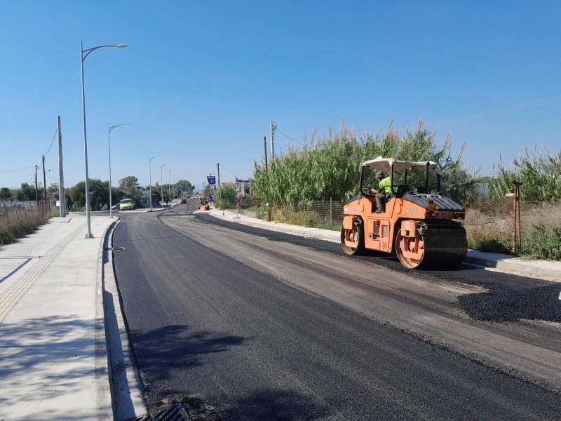 Ασφαλτόστρωση της οδού Πλαστήρα