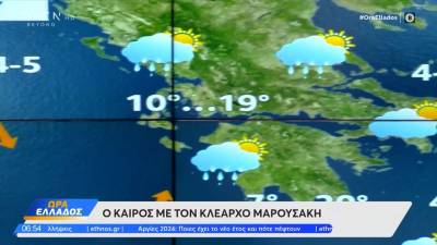Καιρός 02/01/2024: Λίγες τοπικές βροχές τη σημερινή μέρα