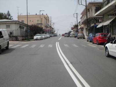 Διαγραμμίσεις από το Δήμο Καλαμάτας