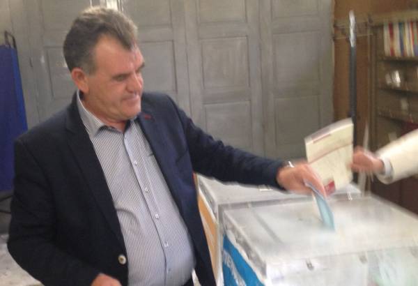 Στο Αβραμιού ψήφισε ο υποψήφιος δήμαρχος Μεσσήνης Γ. Τσώνης