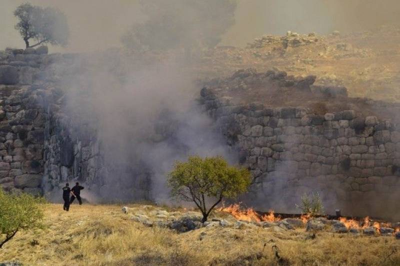 Μυκήνες: Ποια τμήματα επλήγησαν στον αρχαιολογικό χώρο από την φωτιά