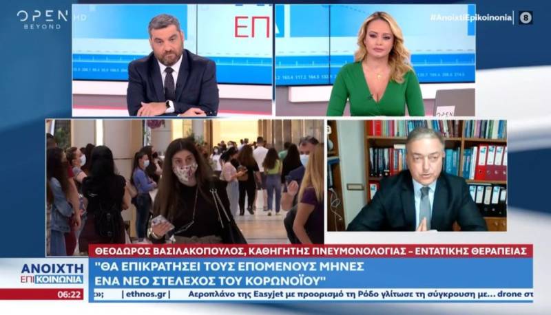 Βασιλακόπουλος: Το νέο στέλεχος θα είναι πιο μεταδοτικό, όχι όμως πιο βαρύ (Βίντεο)