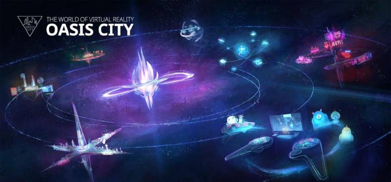 Oasis City - the next generation VR platform with blockchain technology (video)