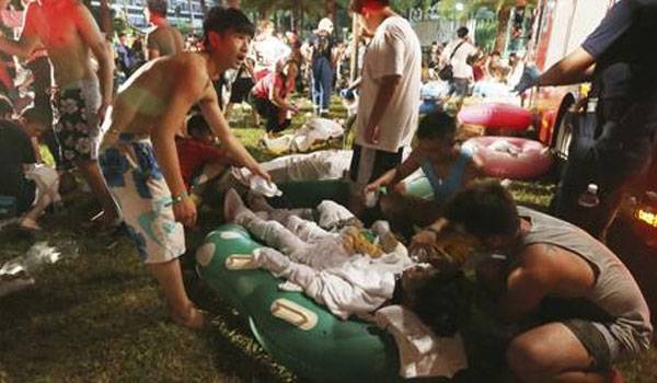 Ταϊβάν: Πάνω από 500 άνθρωποι τραυματίστηκαν, σχεδόν 200 σοβαρά, σε ατύχημα σε πάρκο διασκέδασης