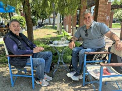 Συνάντηση Λαζαρίδη με τον αντιδήμαρχο αθλητισμού Πάτρας