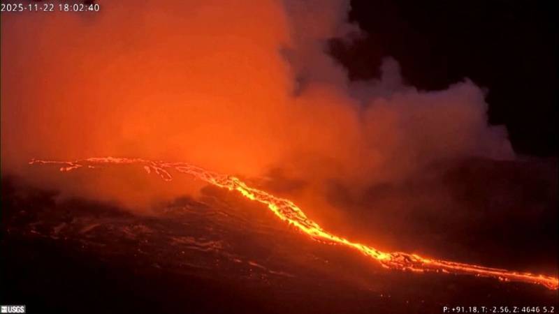 Εντυπωσιακές εικόνες από τις ροές λάβας του ηφαιστείου Κιλαουέα στη Χαβάη (βίντεο)