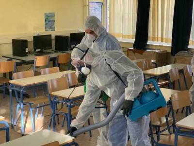 Καθαρισμός και απολυμάνσεις σχολικών κτηρίων από τον Δήμο Καλαμάτας