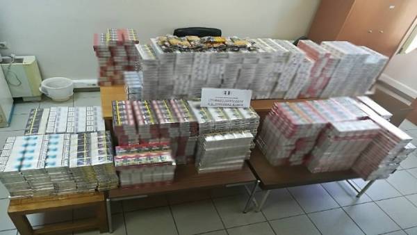 Κατασχέθηκαν πάνω από 5.000 λαθραία πακέτα τσιγάρων