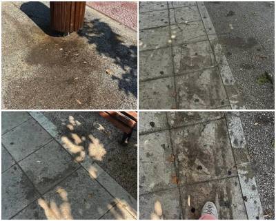 Παράπονα για το νότιο πεζοδρόμιο της Ναυαρίνου