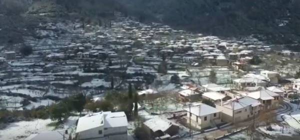 Οδοιπορικό στη χιονισμένη Αγόριανη στον βορειοανατολικό Ταΰγετο (βίντεο)